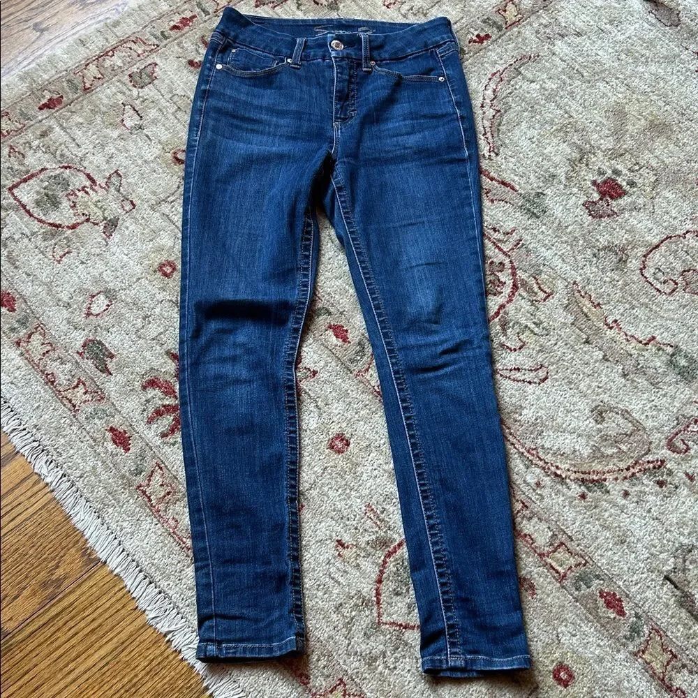 Seven7 Dark Blue Skinny Jeans for Women